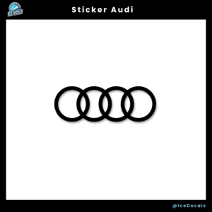 Sticker Logo Audi – Vinyle Premium Auto