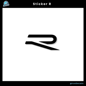 sticker r pour golf 8 – vinyle premium auto